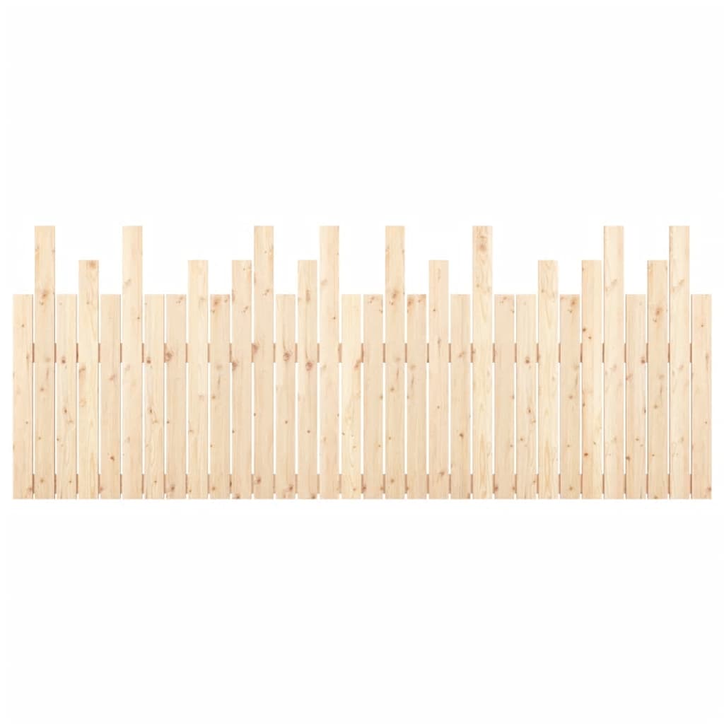 Κεφαλάρι Επιτοίχιο 204x3x80 εκ. από Μασίφ Ξύλο Πεύκου