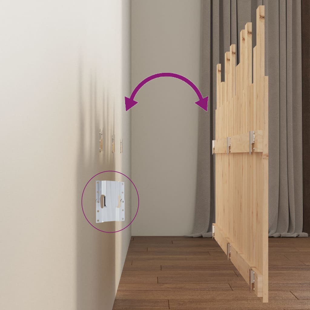 Κεφαλάρι Τοίχου 146,5x3x80 εκ. από Μασίφ Ξύλο Πεύκου - Pakobazaar