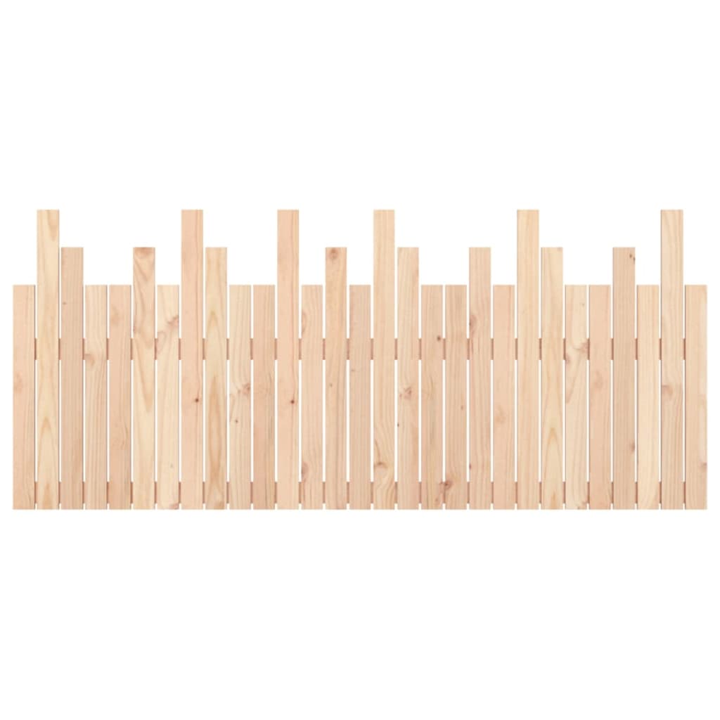 Κεφαλάρι Τοίχου 185x3x80 εκ. από Μασίφ Ξύλο Πεύκου