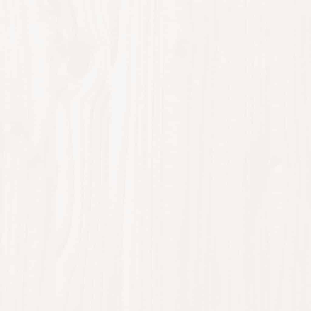 Κεφαλάρι Τοίχου Λευκό 108x3x60 εκ. από Μασίφ Ξύλο Πεύκου