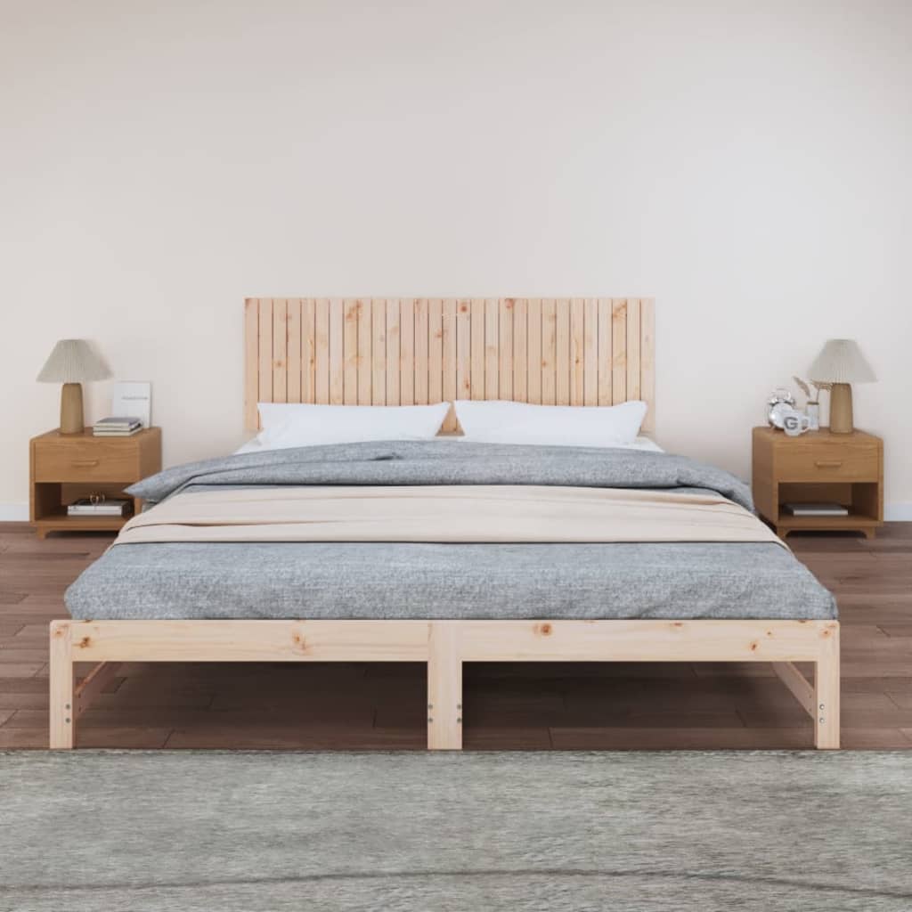 Κεφαλάρι Επιτοίχιο 185x3x60 εκ. από Μασίφ Ξύλο Πεύκου