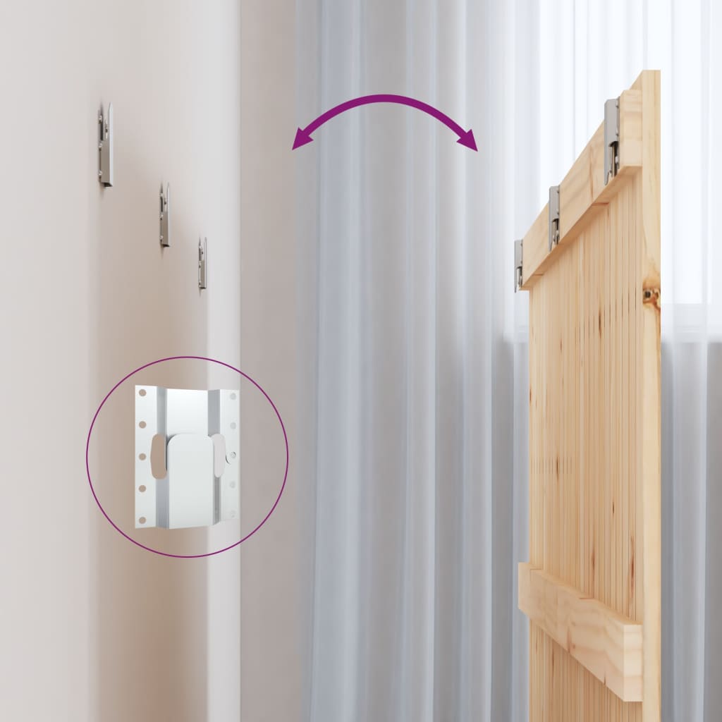 Κεφαλάρι Επιτοίχιο 140x3x90 εκ. από Μασίφ Ξύλο Πεύκου