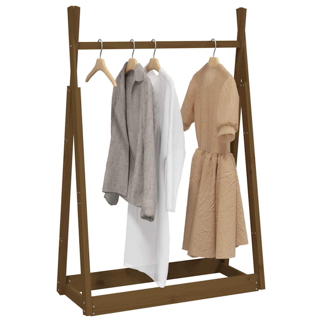 Κρεμάστρα Ρούχων Μελί 100 x 45 x 150 εκ. από Μασίφ Ξύλο Πεύκου
