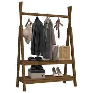 Κρεμάστρα Ρούχων Μελί 100x45,5x150 εκ. από Μασίφ Ξύλο Πεύκου