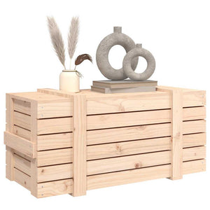 Κουτί Αποθήκευσης 91x40,5x42 εκ. από Μασίφ Ξύλο Πεύκου