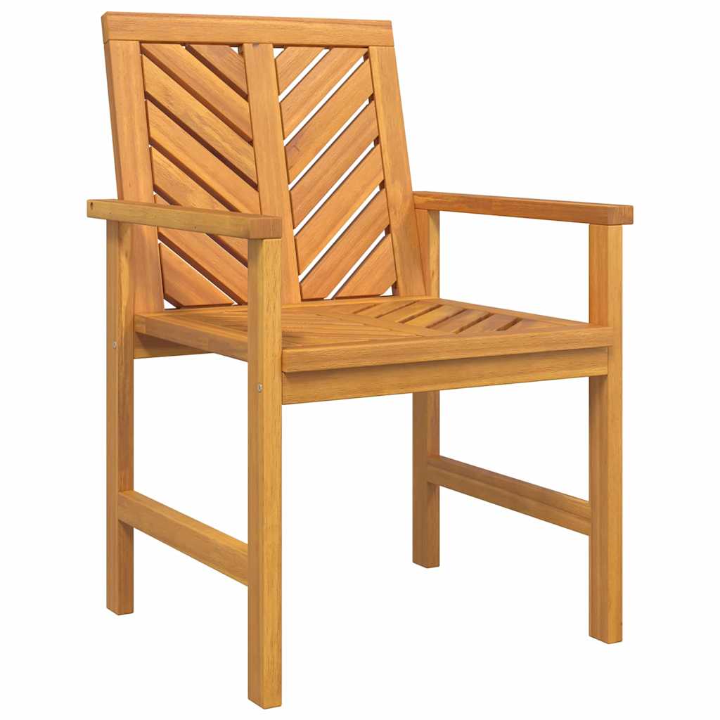 Σέτ φαγητού για κήπο 6 pcs Καφέ Στερεό Ξύλο Ακακίας