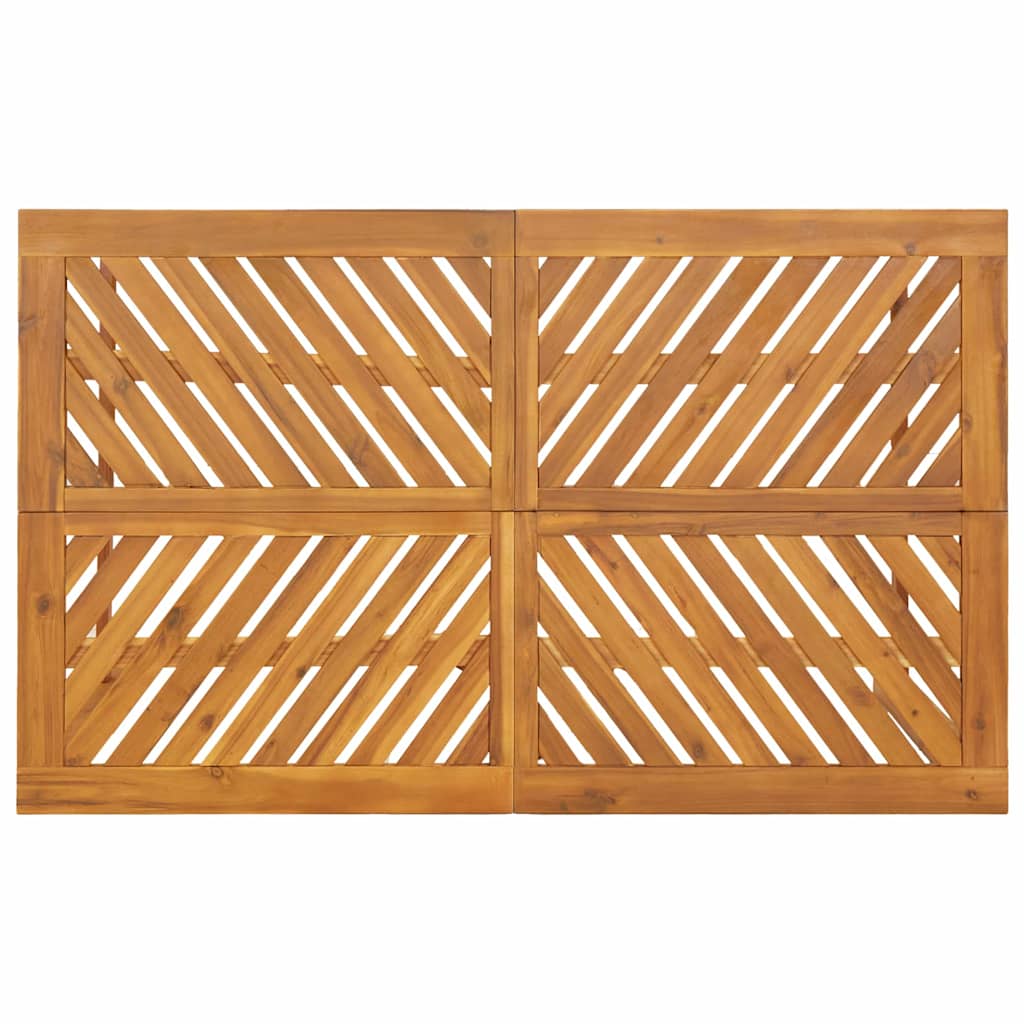 Σέτ φαγητού για κήπο 6 pcs Καφέ Στερεό Ξύλο Ακακίας