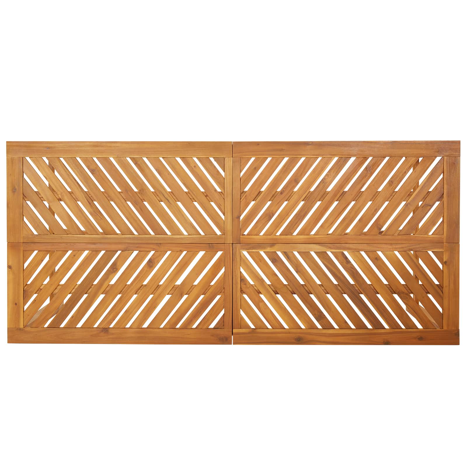 Σέτ φαγητού για κήπο 3 pcs Καφέ Στερεό Ξύλο Ακακίας - Pakobazaar