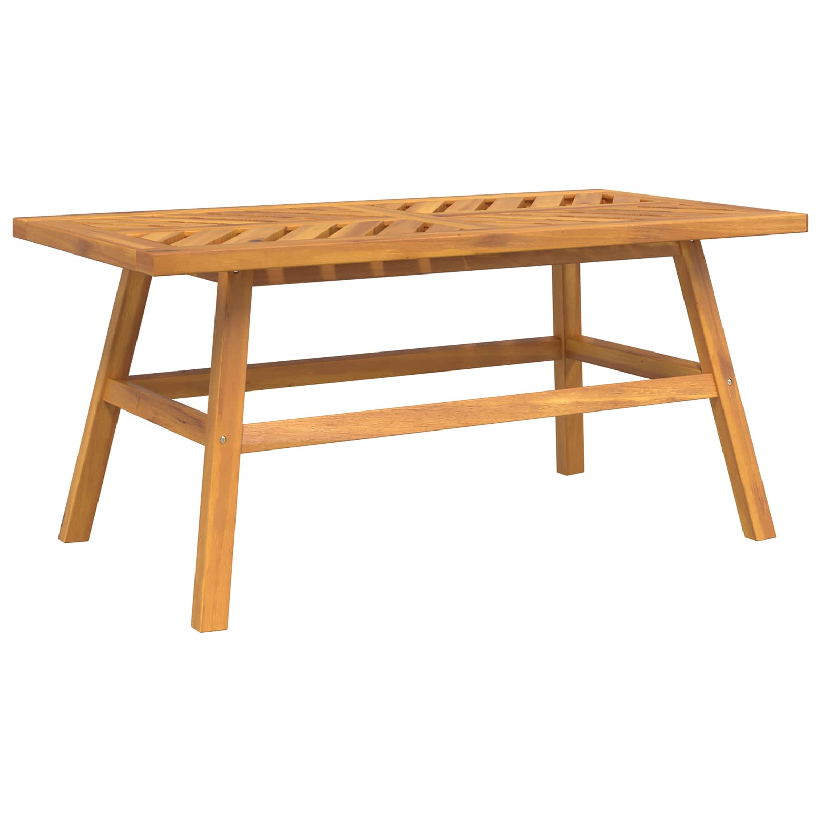 Σετ Ξαπλώστρας Κήπου 3 pcs Καφέ Στερεό Ξύλο Ακακίας