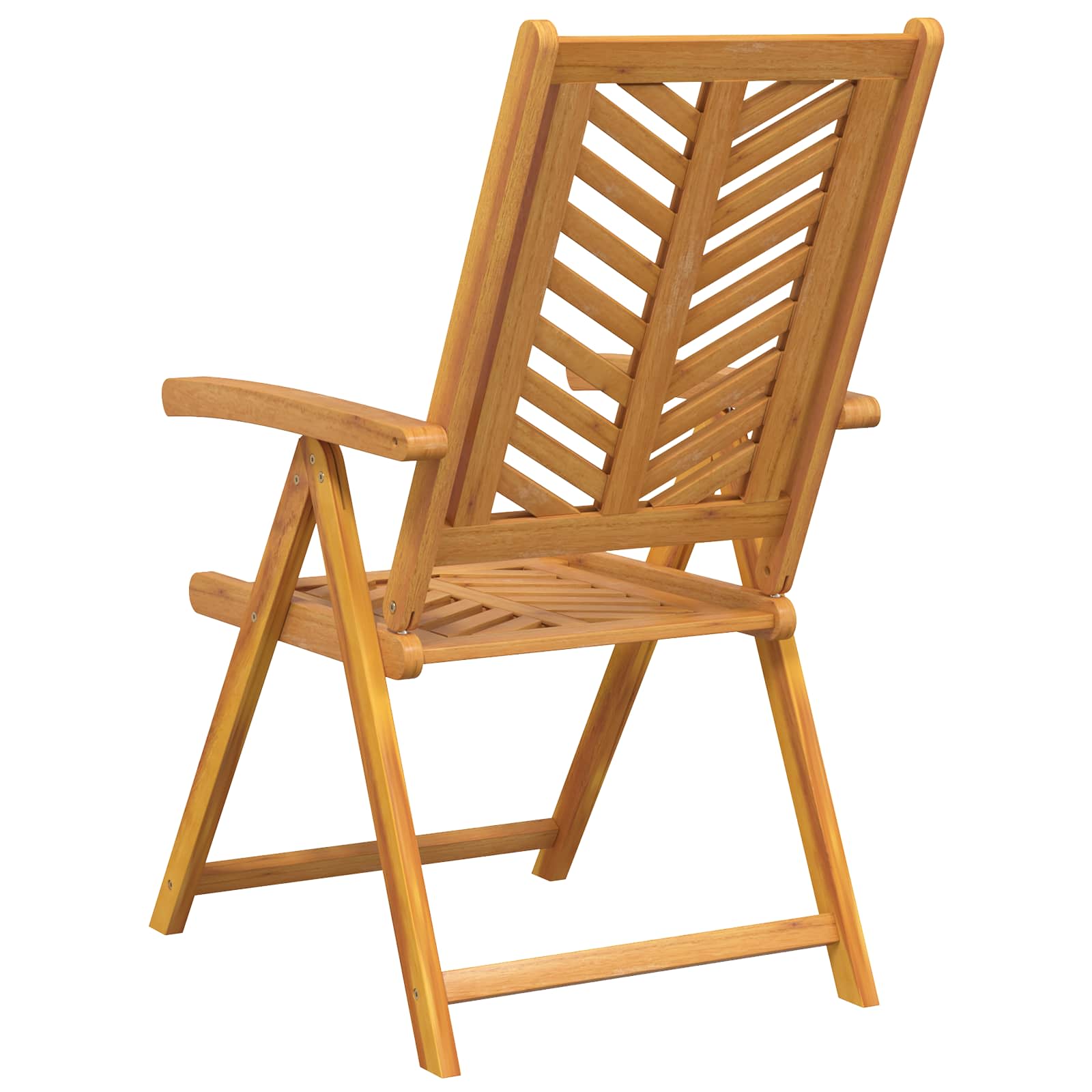 Καρέκλα Κήπου 8 pcs Καφέ 57 x 72 x 109 εκ Στερεό Ξύλο Ακακίας
