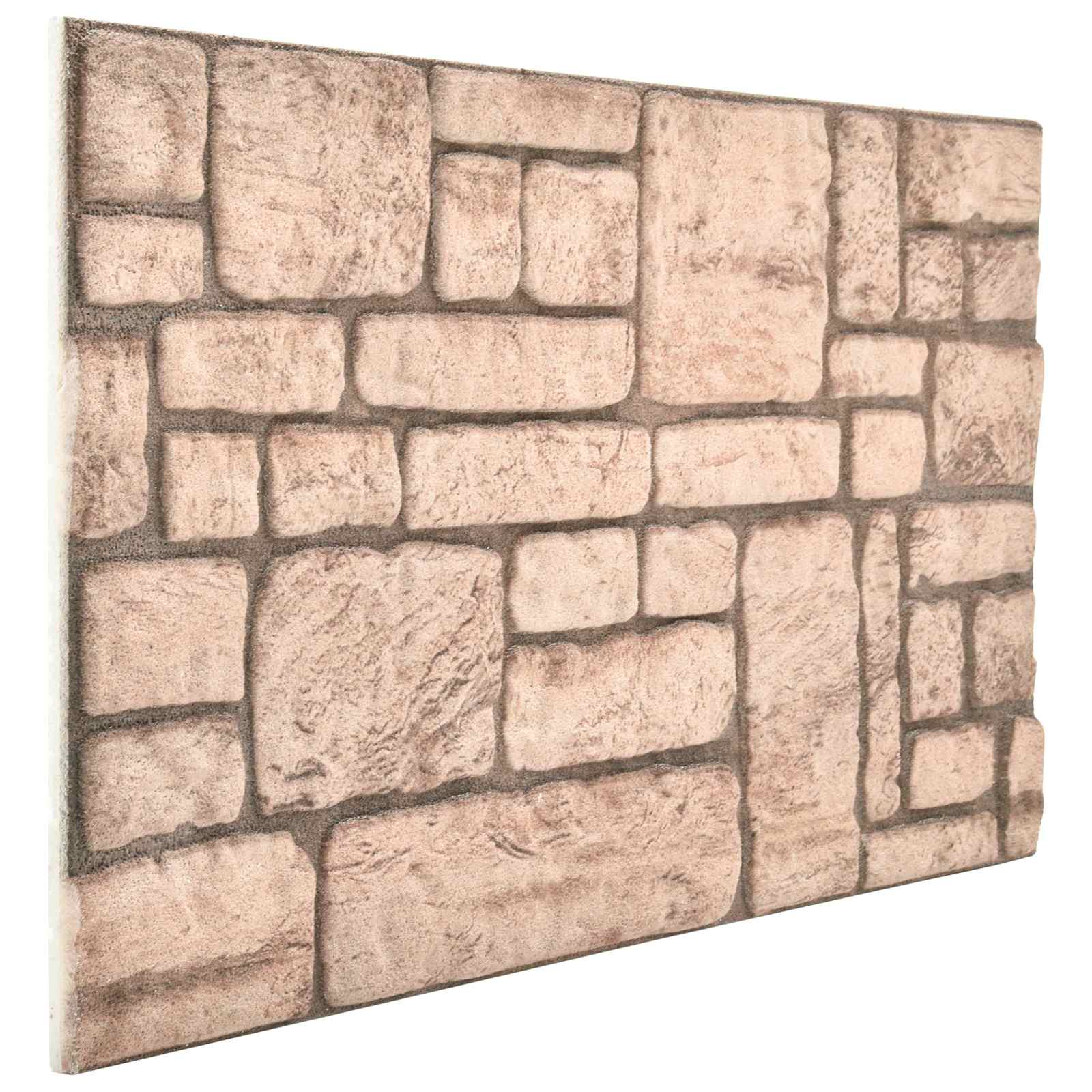 Πάνελ τοίχου 10 pcs Μπεζ 100 x 50 cm Αφρός EPS - Pakobazaar