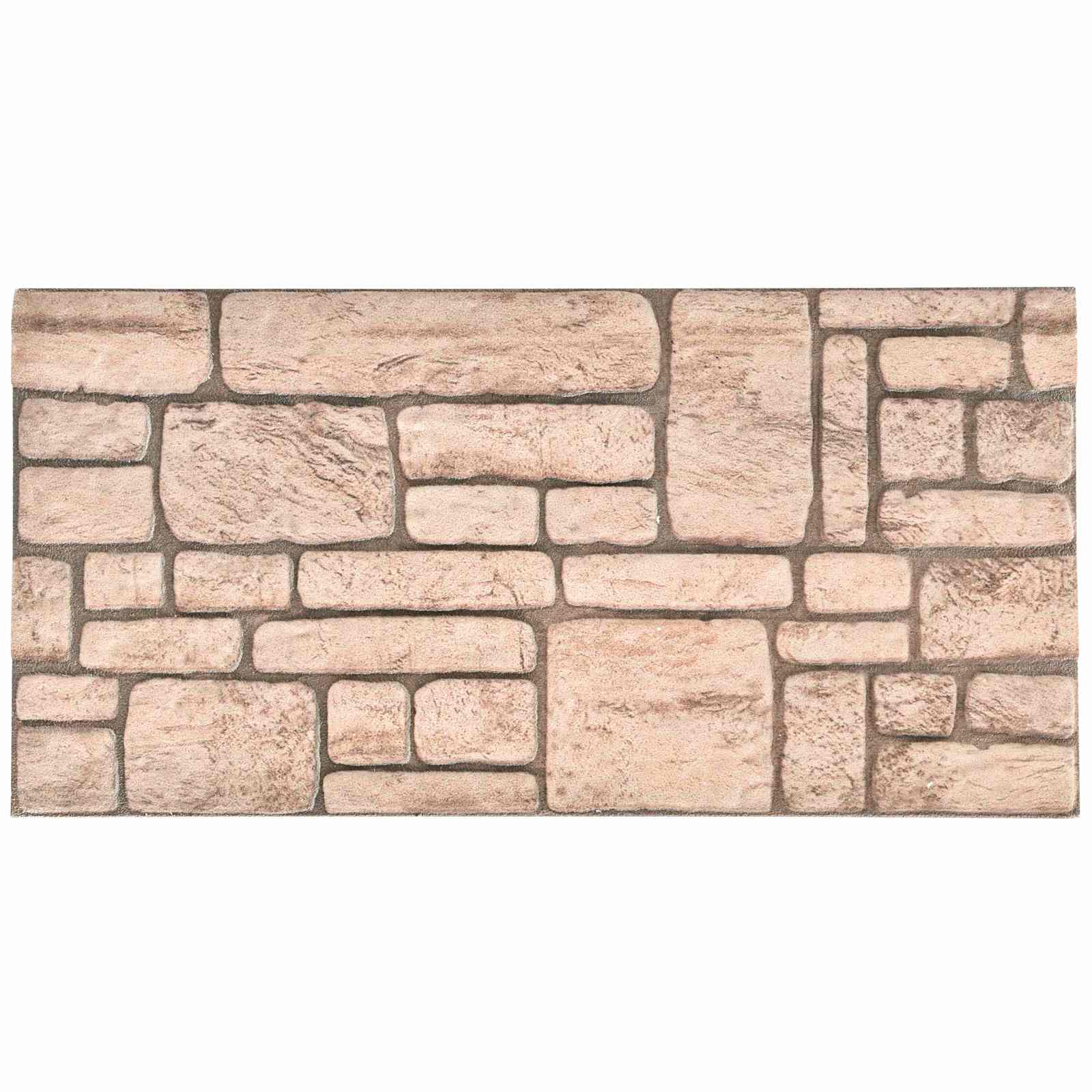 Πάνελ τοίχου 10 pcs Μπεζ 100 x 50 cm Αφρός EPS - Pakobazaar