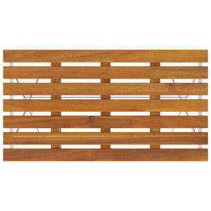 Τραπέζι Bistro Πτυσσόμενο 100x54x71 εκ. Μασίφ Ακακία & Ατσάλι