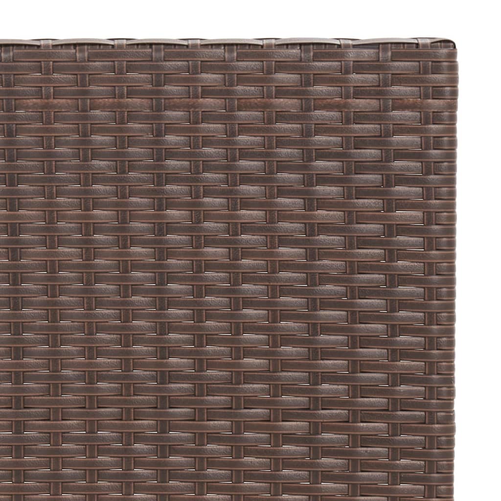 Τραπέζι Bistro Πτυσσόμενο Καφέ 55x54x71 εκ. από Συνθετικό Ρατάν