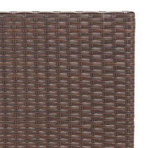 Τραπέζι Bistro Πτυσσόμενο Καφέ 55x54x71 εκ. από Συνθετικό Ρατάν