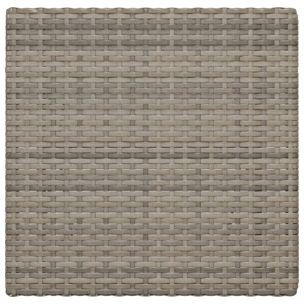 Τραπέζι Bistro Πτυσσόμενο Γκρι 55x54x71 εκ. από Συνθετικό Ρατάν