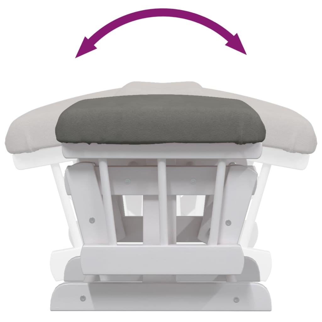 Πολυθρόνα Relax Σκούρο Γκρι Υφασμάτινη με Σκαμπό - Pakobazaar