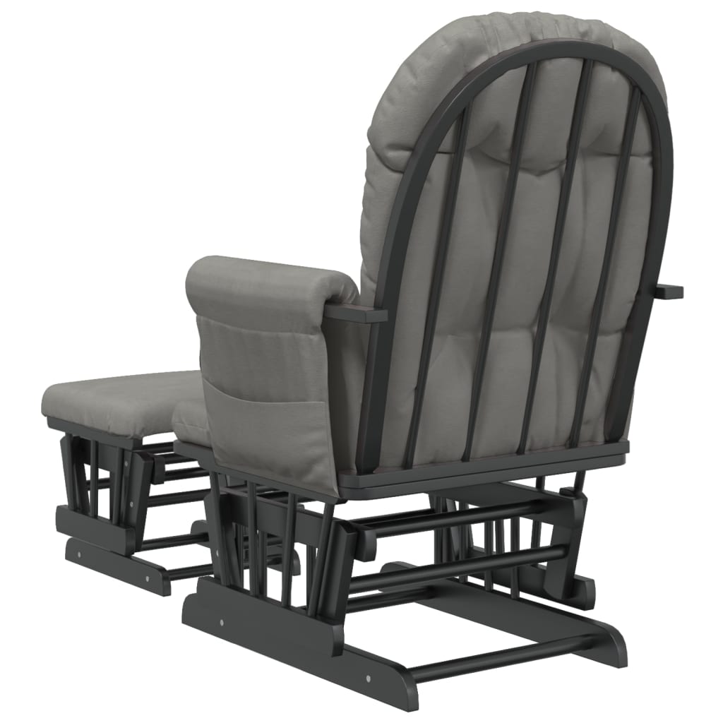 Πολυθρόνα Relax Ανοιχτό Γκρι Υφασμάτινη με Σκαμπό