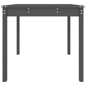 Τραπέζι Κήπου Γκρι 82,5 x 82,5 x 76 εκ. από Μασίφ Ξύλο Πεύκου