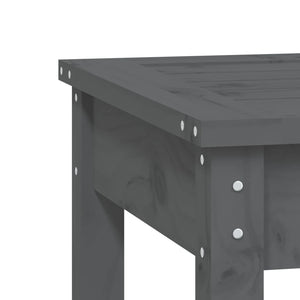 Παγκάκι Κήπου Γκρι 50x44x45 εκ. από Μασίφ Ξύλο Πεύκου - Pakobazaar