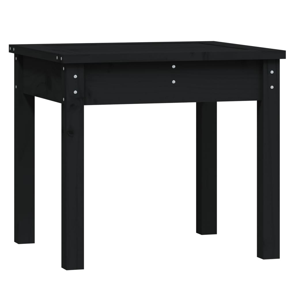 Παγκάκι Κήπου Μαύρο 50x44x45 εκ. από Μασίφ Ξύλο Πεύκου - Pakobazaar