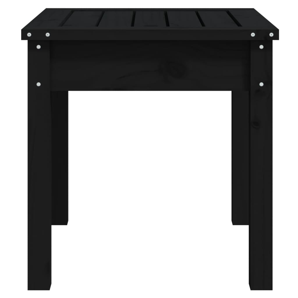 Παγκάκι Κήπου Μαύρο 50x44x45 εκ. από Μασίφ Ξύλο Πεύκου - Pakobazaar