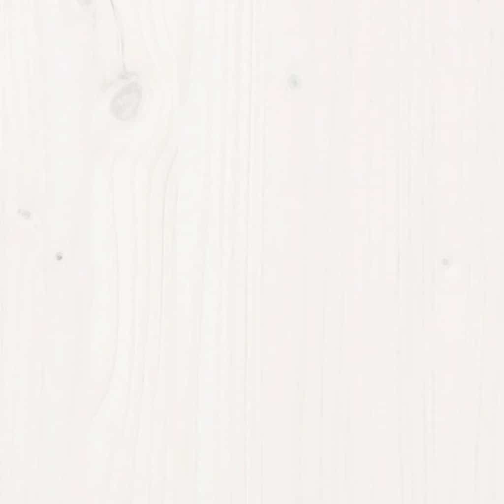 Καρέκλες Κήπου 2 τεμ. Λευκές 60x48x91 εκ. Μασίφ Ξύλο Πεύκου - Pakobazaar