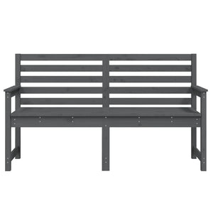 Παγκάκι Κήπου Γκρι 159,5x48x91,5 εκ. από Μασίφ Ξύλο Πεύκου - Pakobazaar