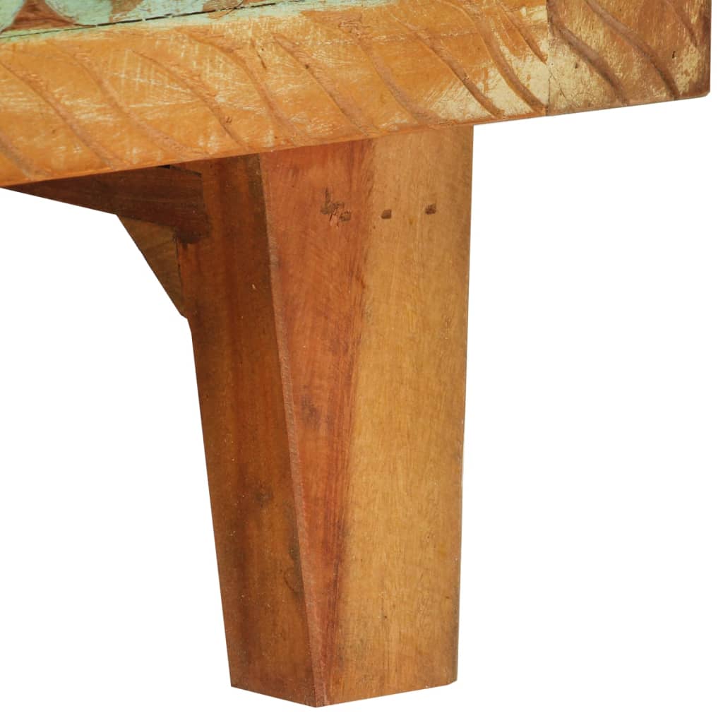 Ντουλάπι με Χειροποίητο Σκάλισμα 55x30x75εκ Μασίφ Ανακυκλ. Ξύλο