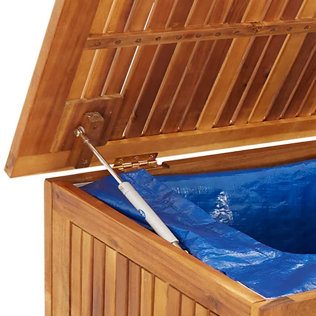 Μπαούλο Αποθήκευσης Κήπου με Ρόδες 150x50x58 εκ. Μασίφ Ακακία