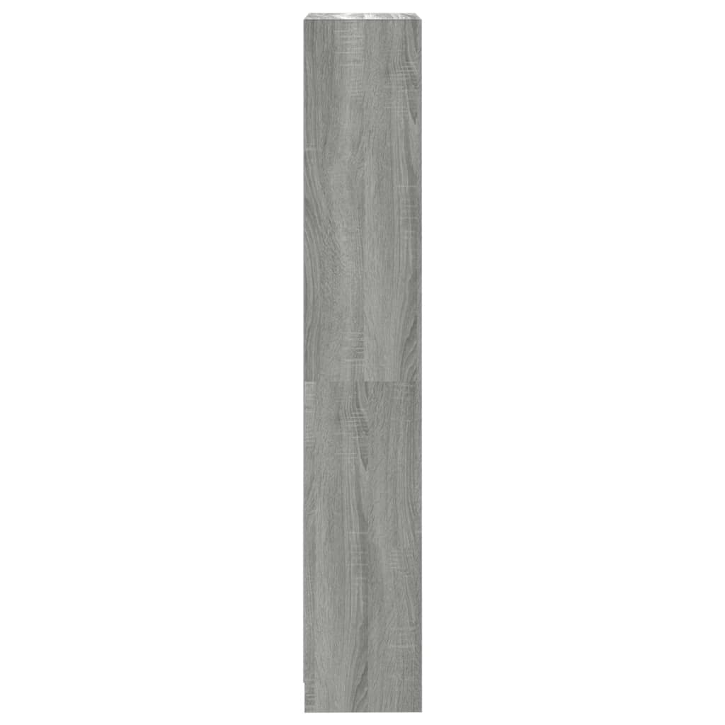 Βιβλιοθήκη με 4 Ράφια Γκρι Sonoma 40x24x143 εκ. Επεξεργ. Ξύλο - Pakobazaar