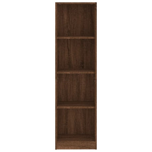 Βιβλιοθήκη με 4 Ράφια Καφέ Δρυς 40x24x143 εκ. Επεξεργ. Ξύλο - Pakobazaar