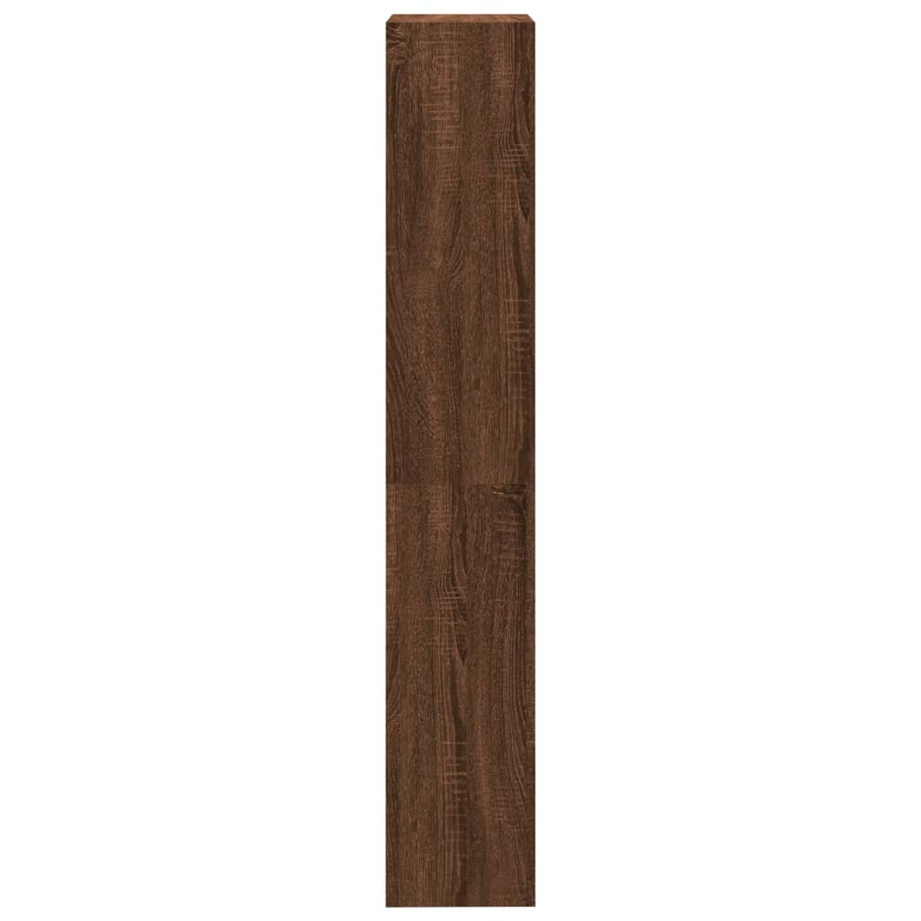 Βιβλιοθήκη με 4 Ράφια Καφέ Δρυς 40x24x143 εκ. Επεξεργ. Ξύλο - Pakobazaar