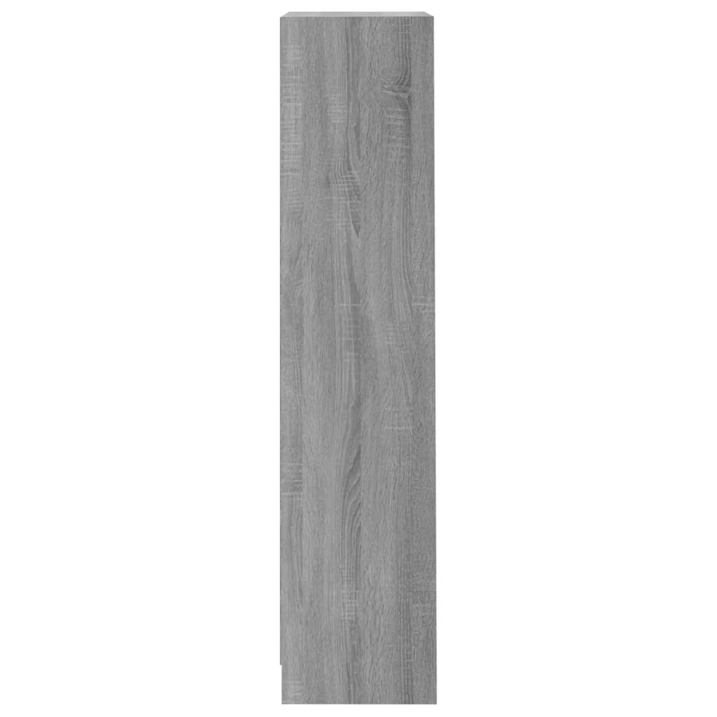 Βιβλιοθήκη με 3 Ράφια Γκρι Sonoma 40x24x109 εκ. Επεξεργ. Ξύλο - Pakobazaar
