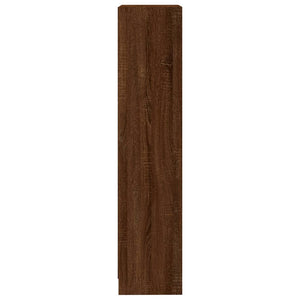 Βιβλιοθήκη με 3 Ράφια Καφέ Δρυς 40x24x109 εκ. Επεξεργ. Ξύλο