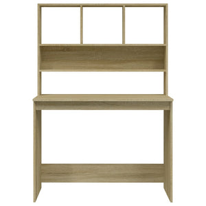 Γραφείο με Ράφια Sonoma Δρυς 102x45x148 εκ. Επεξεργασμένο Ξύλο