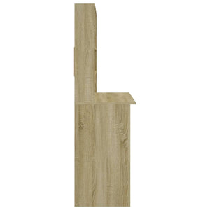 Γραφείο με Ράφια Sonoma Δρυς 102x45x148 εκ. Επεξεργασμένο Ξύλο