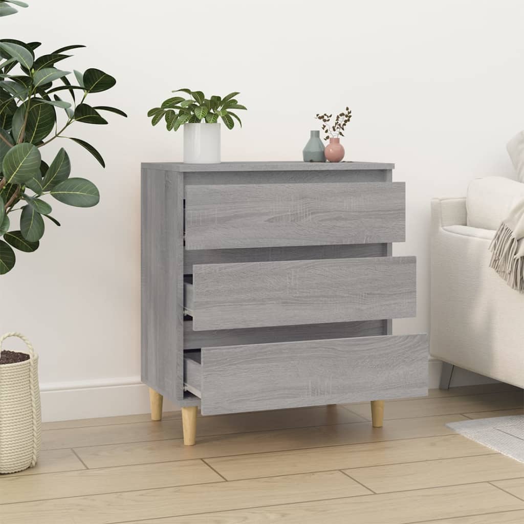 Ντουλάπι Γκρι Sonoma 60x35x70 εκ. από Επεξεργασμένο Ξύλο - Pakobazaar