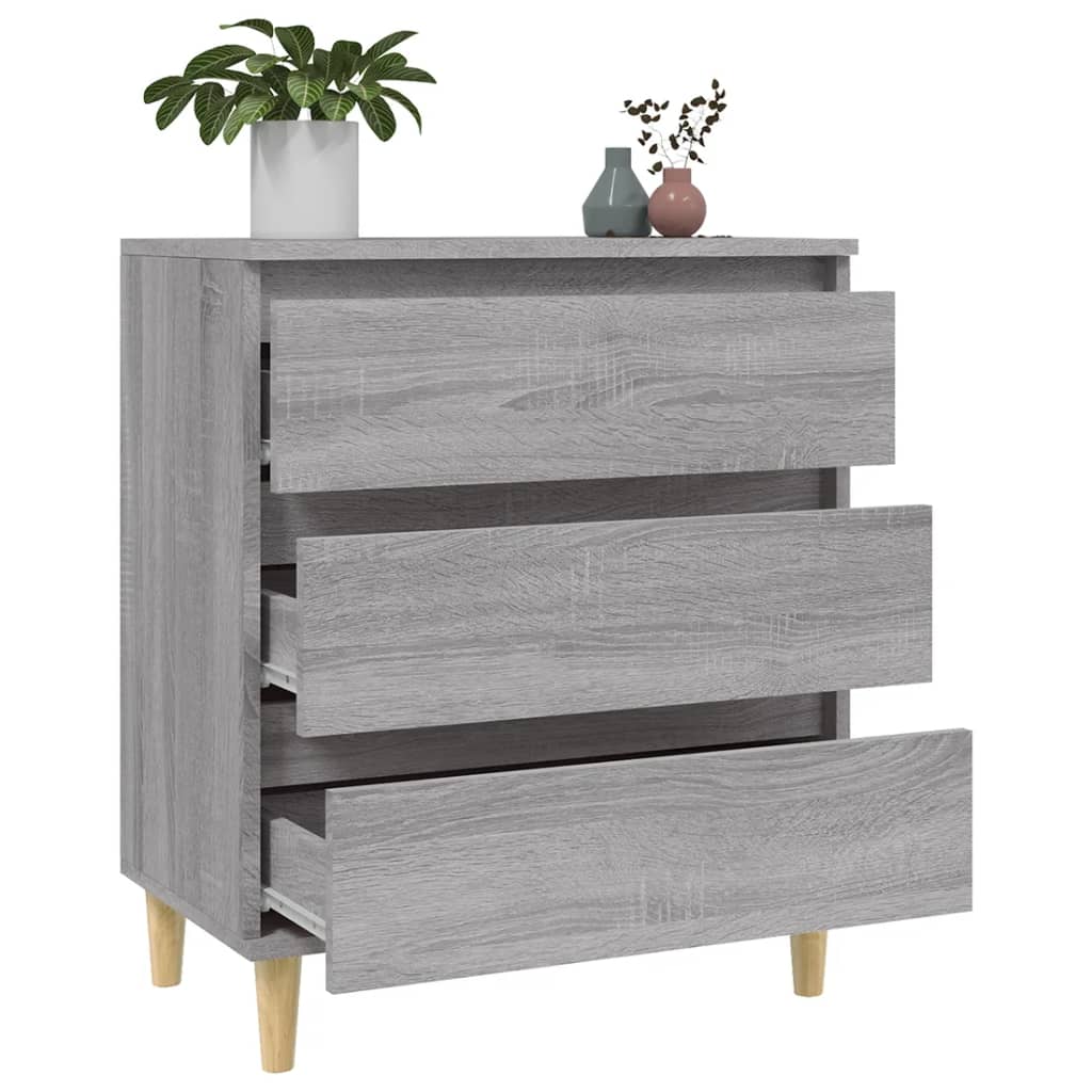 Ντουλάπι Γκρι Sonoma 60x35x70 εκ. από Επεξεργασμένο Ξύλο - Pakobazaar