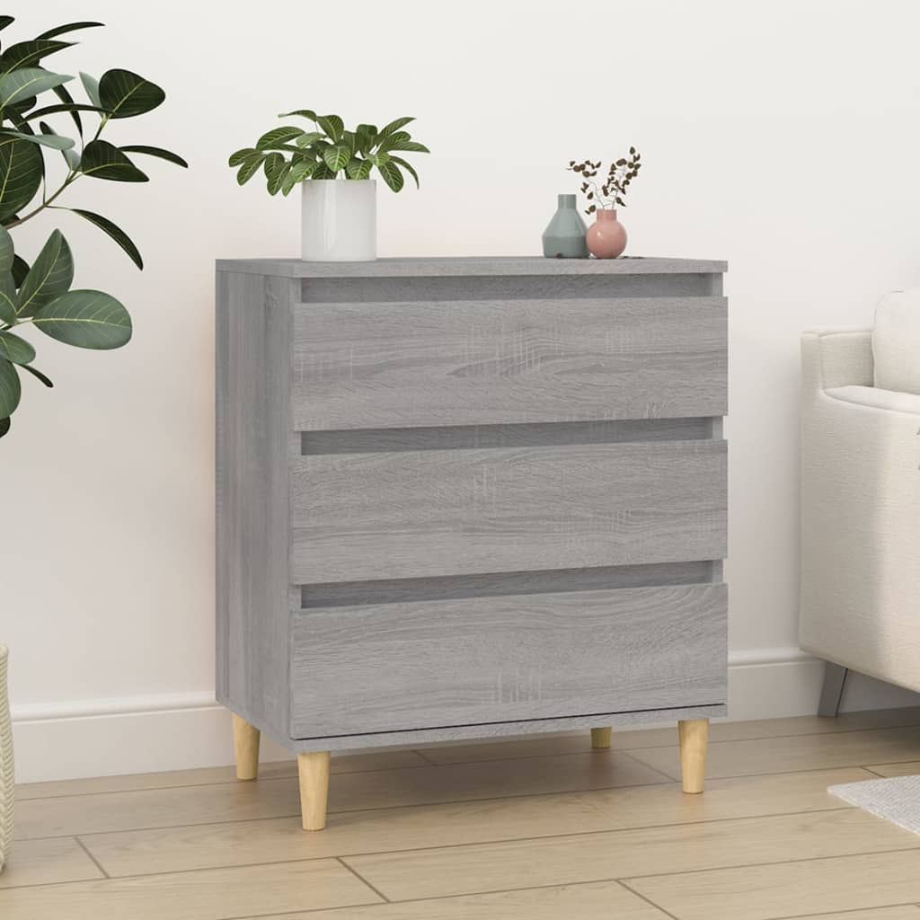 Ντουλάπι Γκρι Sonoma 60x35x70 εκ. από Επεξεργασμένο Ξύλο - Pakobazaar