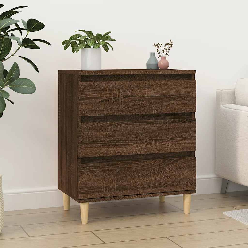 Μπουφές Καφέ Δρυς 60x35x70 εκ. από Επεξεργασμένο Ξύλο - Pakobazaar