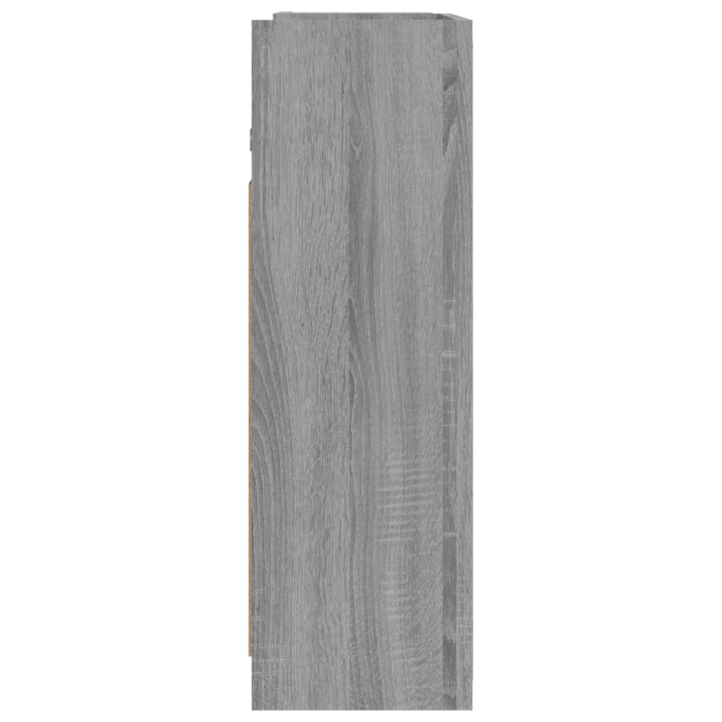 Ντουλάπι Καθρέπτης Μπάνιου Γκρι Sonoma 62,5x20,5x64 εκ Επ. Ξύλο