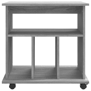 Ντουλάπι Με Ροδάκια Γκρι Sonoma 60x45x60 εκ. Επεξεργασμένο Ξύλο