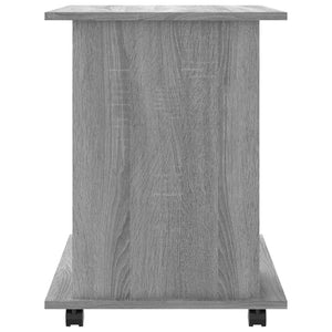 Ντουλάπι Με Ροδάκια Γκρι Sonoma 60x45x60 εκ. Επεξεργασμένο Ξύλο