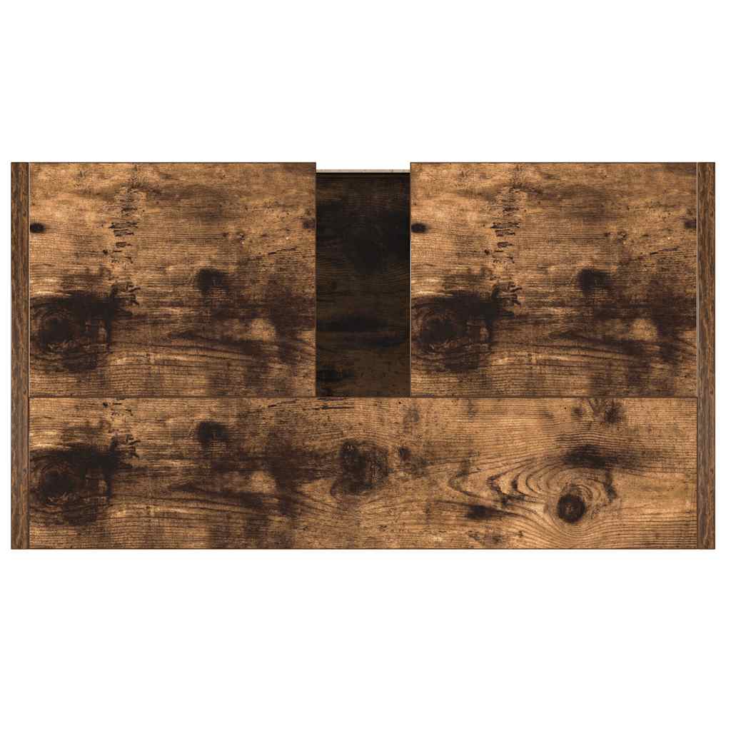 Ντουλάπι Μπάνιου Καπνιστή Δρυς 60x33x61 εκ. Επεξεργασμένο Ξύλο