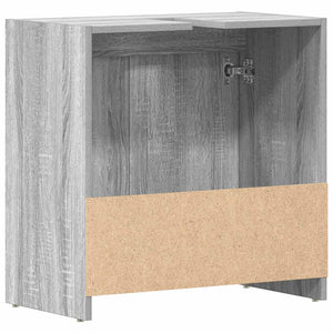 Ντουλάπι Μπάνιου Γκρι Sonoma 60x33x61 εκ. Επεξεργασμένο Ξύλο - Pakobazaar
