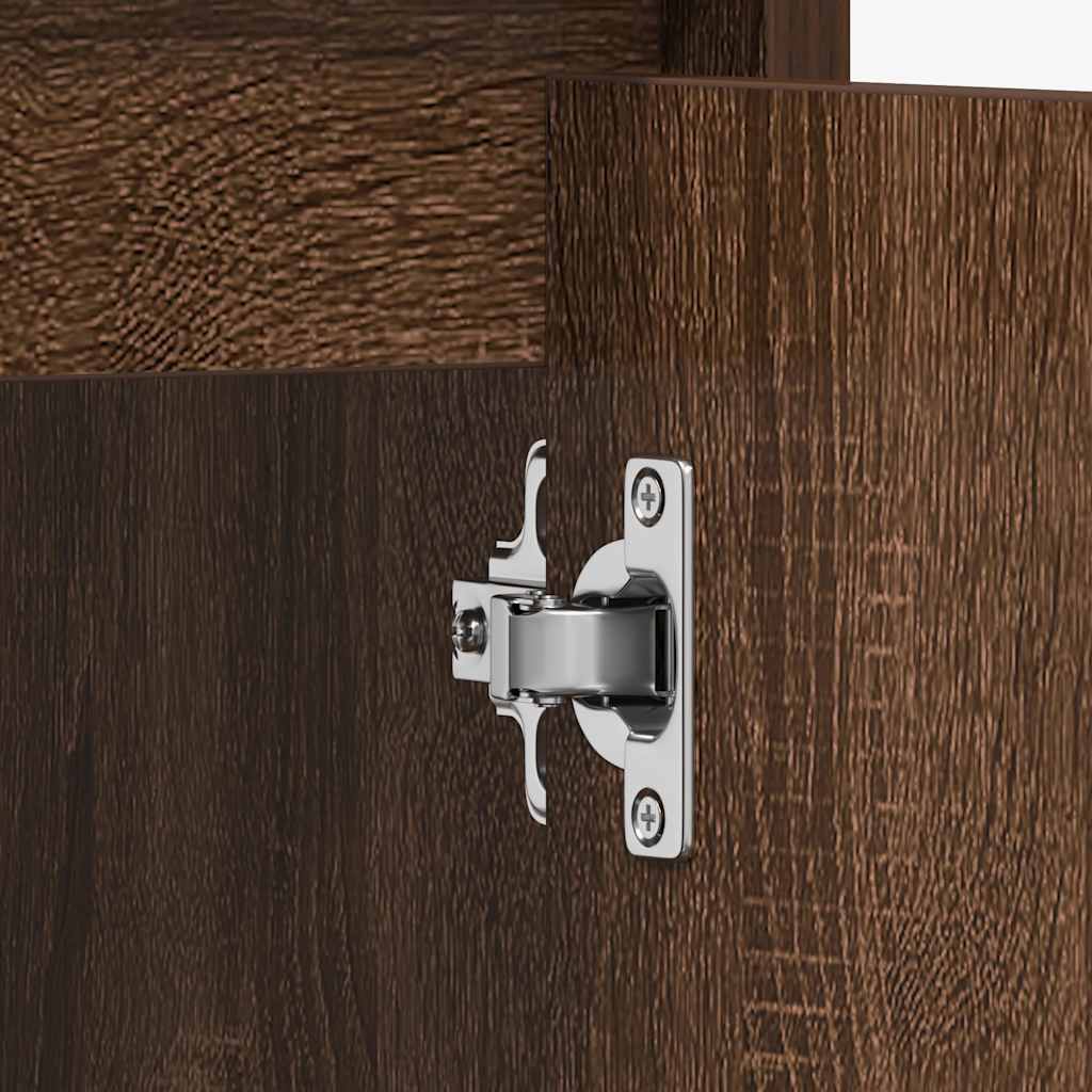 Ντουλάπι Μπάνιου Καφέ Δρυς 60x33x61 εκ. από Επεξεργασμένο Ξύλο