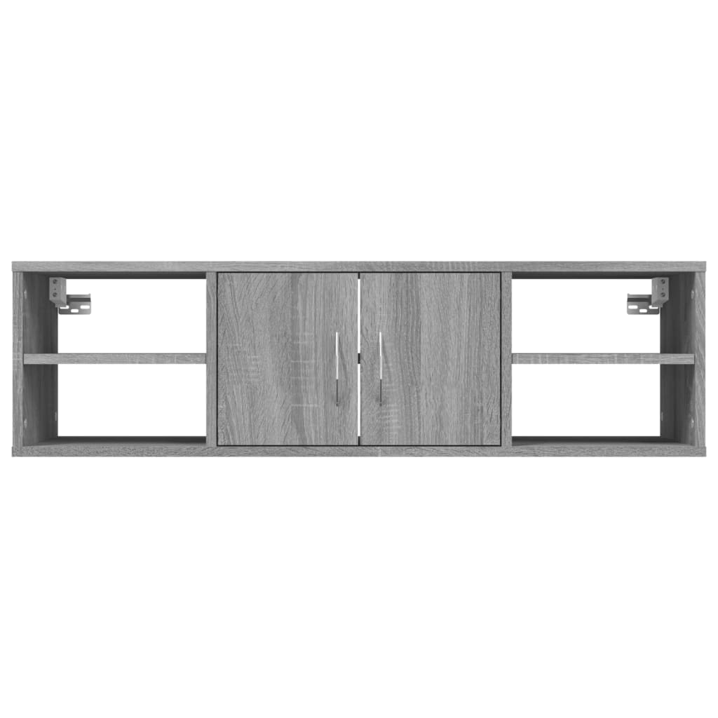 Ραφιέρα Τοίχου Γκρι Sonoma 102x30x29 εκ. Επεξεργασμένο Ξύλο - Pakobazaar