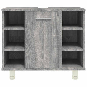 Ντουλάπι Μπάνιου Γκρι Sonoma 60x32x53,5 εκ. Επεξεργασμένο Ξύλο - Pakobazaar