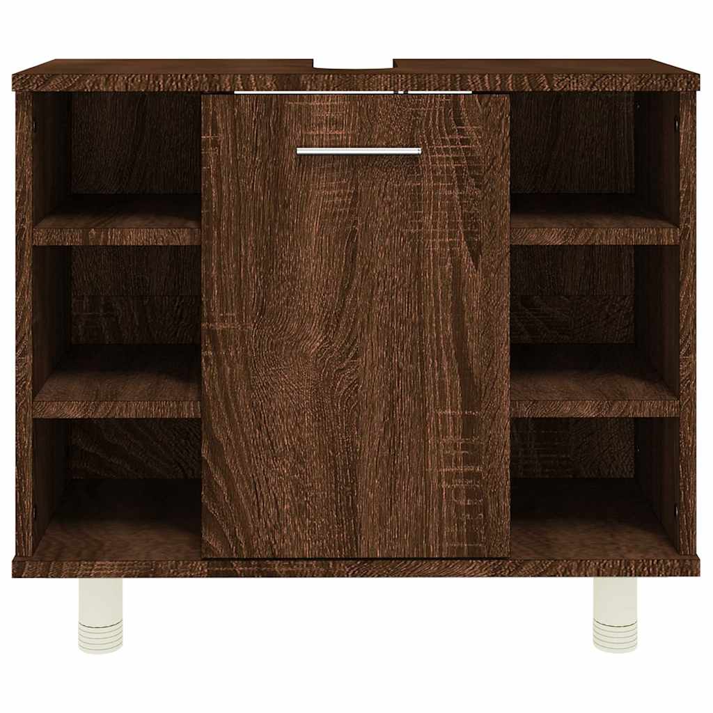 Ντουλάπι Μπάνιου Καφέ Δρυς 60x32x53,5 εκ. Επεξεργασμένο Ξύλο